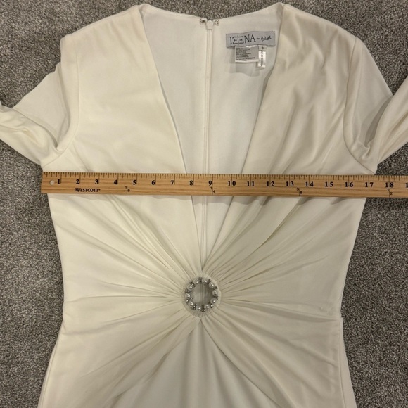 Ieena For MAC DUGGAL Ring Mini Bodycon Dress White Size 8 Worn Once - Picture 11 of 11